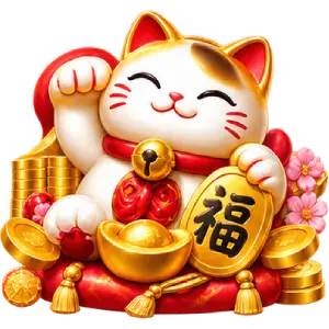 Lucky fortune game featuring a lucky cat at F168S